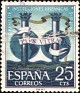 Spain - 1963 - Hispanic Institutions Meeting - 25 CTS - Brown, Blue & Gold - Column, Sea - Edifil 1513 - 0